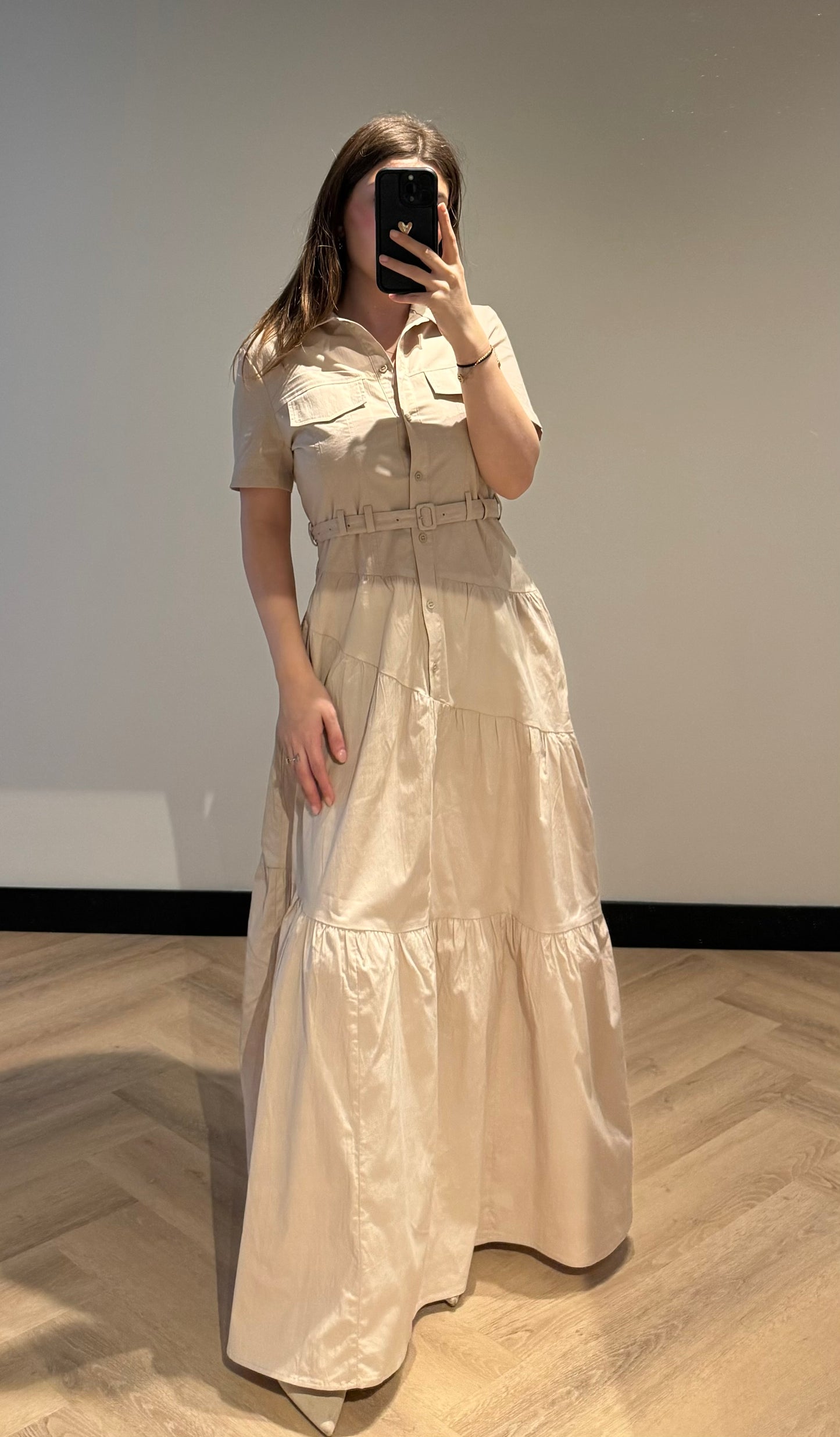 THEA DRESS BEIGE