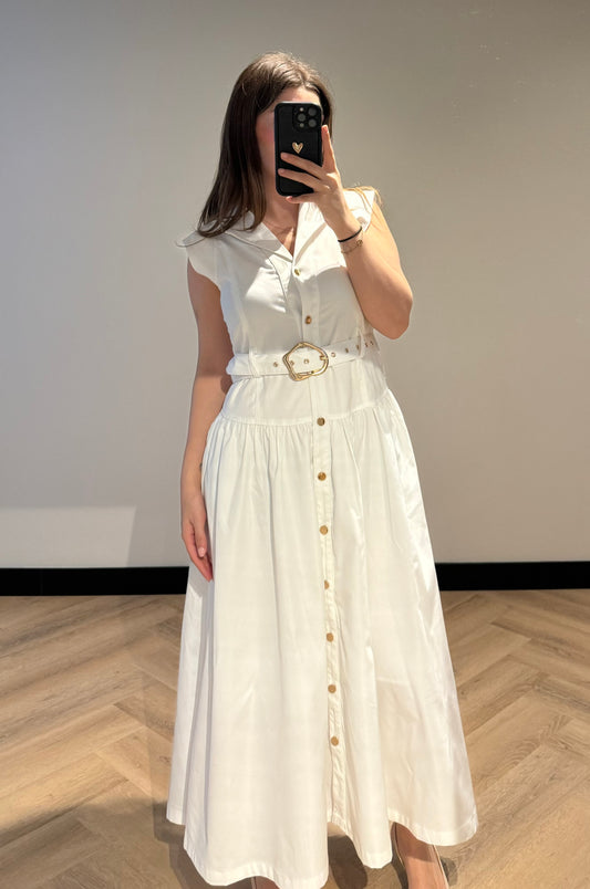 AVIE DRESS WHITE