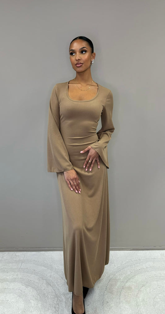 FAYE DRESS BEIGE