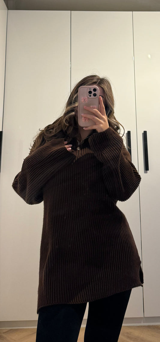 AMINA SWEATER BROWN