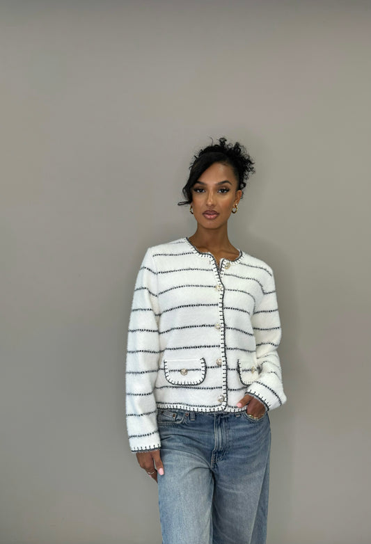 EMMA CARDIGAN WHITE